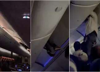 Resgate após forte turbulência: Vídeo mostra passageiro no teto de avião da Air Europa