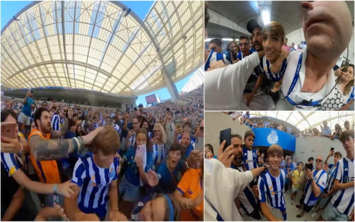 Rodrigo Mora faz entrada triunfal na apresentação do FC Porto