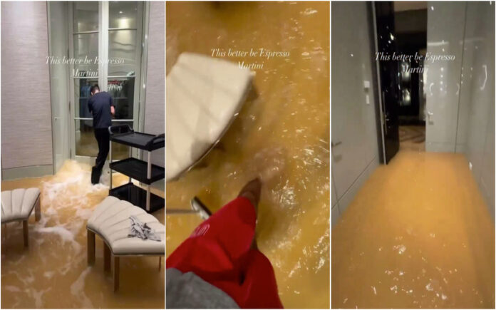 Video-mostra-como-ficou-a-mansao-de-Drake-apos-inundacoes-em-Toronto