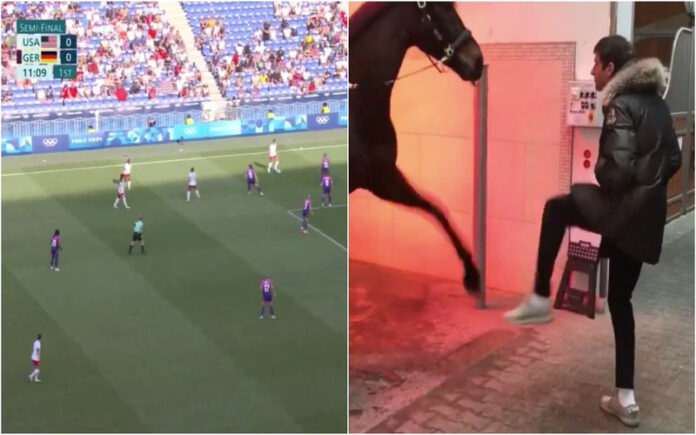 Erro na transmissão mostra Thomas Müller a brincar com cavalo durante jogo olímpico