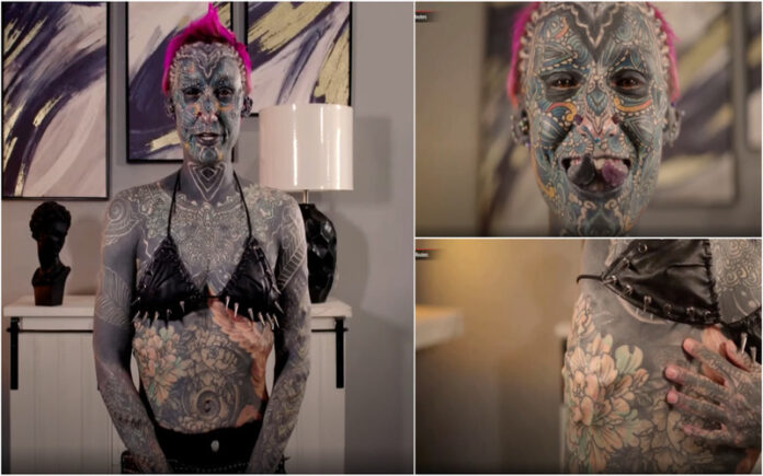 Ex-Militar estabelece recorde mundial com 99,98% do corpo tatuado