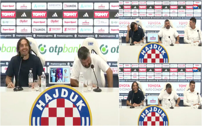 Instruções inusitadas de Gattuso a ex-Benfica durante conferência