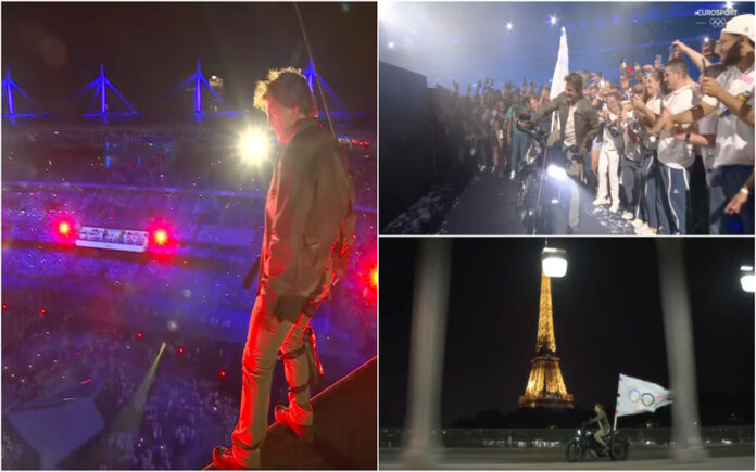 Tom Cruise fez entrada épica na cerimónia de encerramento de Paris 2024 e anunciou Los Angeles 2028
