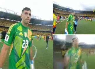 Dibu Martínez dá golpe à câmara após derrota da Argentina e gera polémica