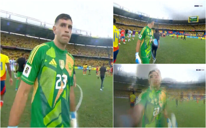 Dibu Martínez dá golpe à câmara após derrota da Argentina e gera polémica