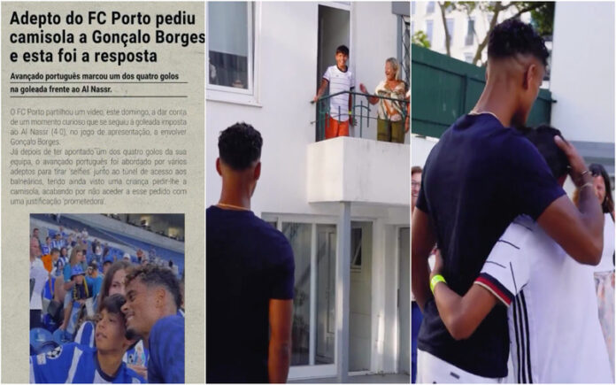 Gonçalo Borges realiza sonho de jovem adepto com camisola do FC Porto