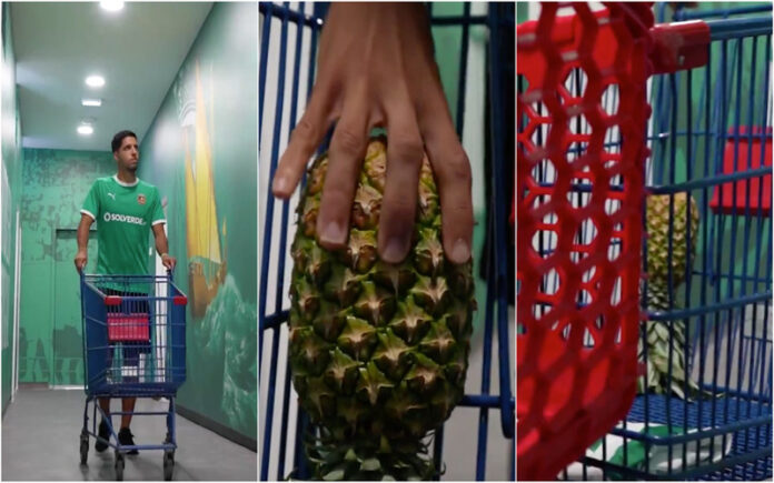Hassan volta ao Rio Ave e é apresentado com carrinho de compras e ananás