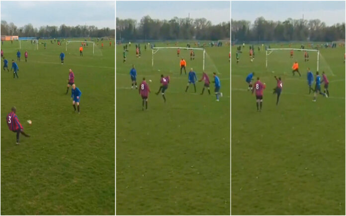 Jogador amador faz golo monumental com trivela “histórica”