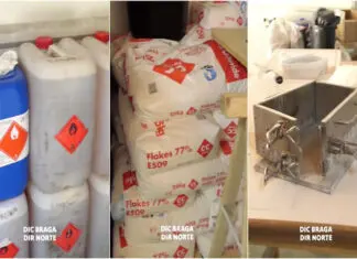 Laboratório de cocaína produzia 10 Kg por dia em Santa Maria da Feira