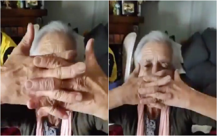 Maria Elvira de 82 anos brinda a Gyökeres no jogo do Sporting