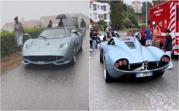 Pagani Huayra Codalunga de 7 milhões desliza por Portugal