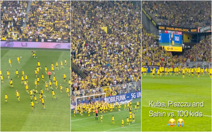 Piszczek e Blaszczykowski enfrentam 100 miúdos do Dortmund com festejo à Cristiano Ronaldo