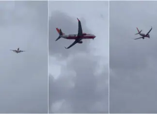 Tufão Shanshan obriga voo a mudar de rota momentos antes da aterragem