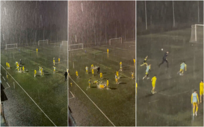 Chuva não trava a garra dos jovens jogadores do Gondomar