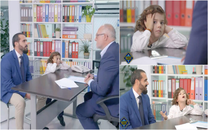 Reações inesperadas de crianças durante entrevistas simuladas