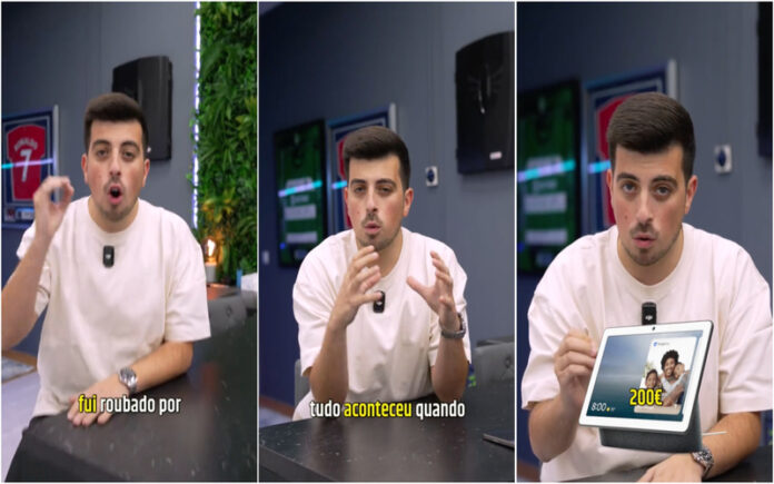 Bernardo Almeida denuncia roubo por parte de motorista da Uber