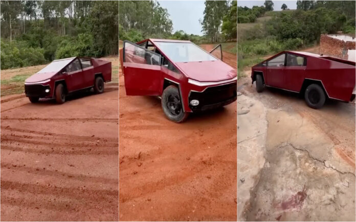 Brasileiro transforma Fusca de 1973 em réplica da Tesla Cybertruck