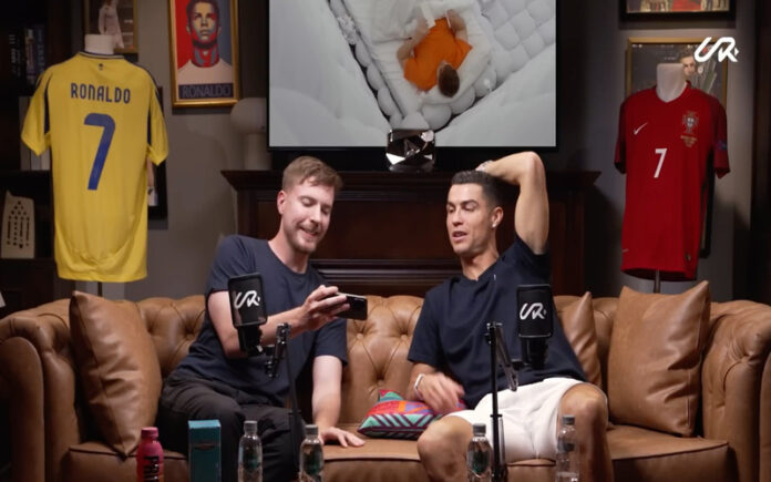 Cristiano Ronaldo e MrBeast unem forças numa entrevista inédita