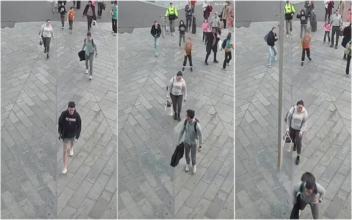 Homem evita desastre por segundos ao passar por andaime em queda