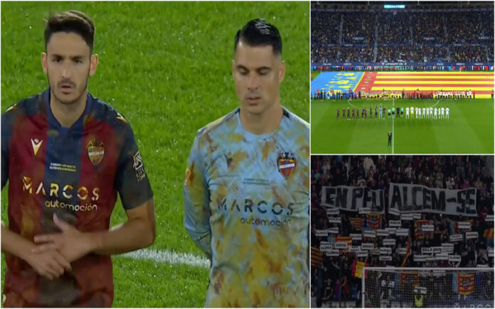 Jogadores do Levante homenageiam vítimas das cheias com gesto emocionante