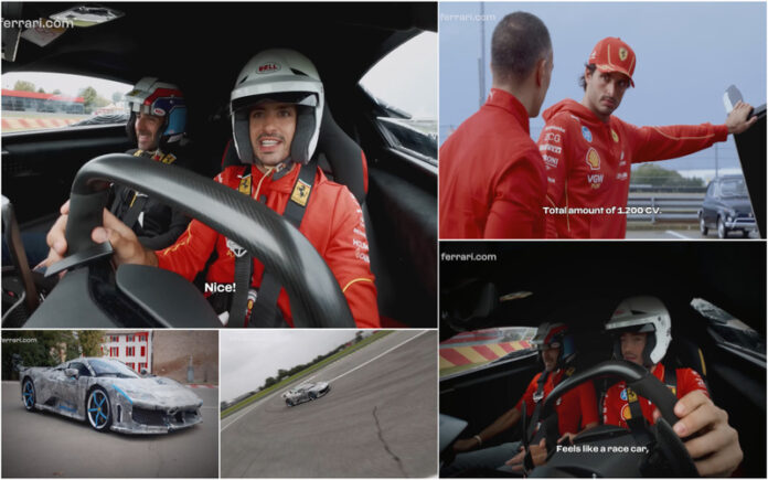 Leclerc e Sainz testam o Ferrari F80 e comparam-no a um F1