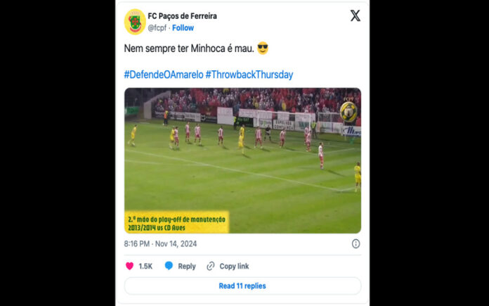 Paços de Ferreira brinca com polémica da Control nas redes