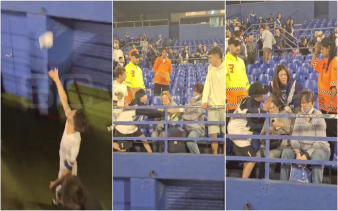 Senhora disputa camisola com jovem e cede após pressão das bancadas