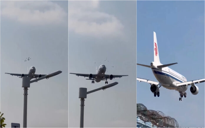 Airbus A320 colide com bando de aves durante aterragem