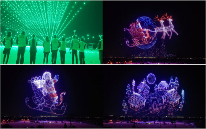 Espetáculo de drones no Texas bate recorde do Guinness