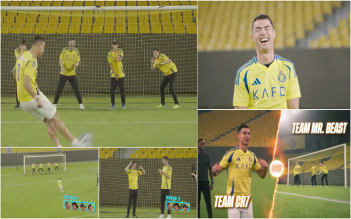 MrBeast junta Messi para descobrir quantos guarda-redes param Ronaldo