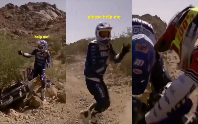 António Maio cai na 1ª etapa do Dakar e é ajudado por rival