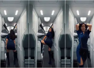 Assistente de bordo despedida após vídeo de celebração em avião vazio