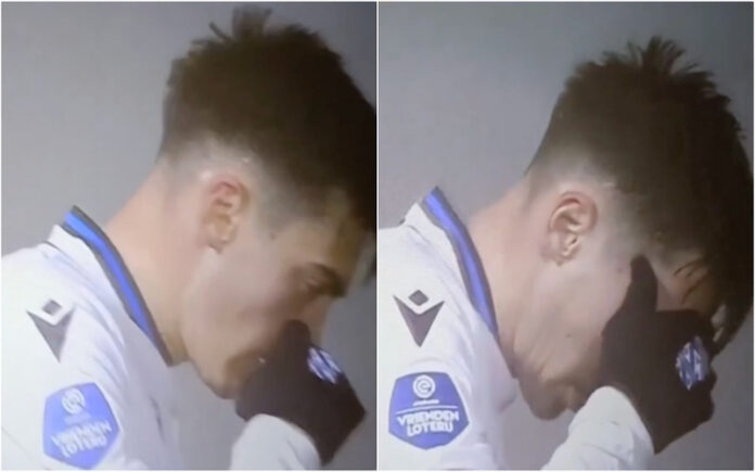 Impacto insólito deixa olho de jogador gravemente inchado em campo