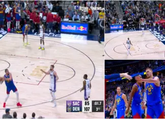 Nikola Jokic encanta com lançamento de campo a campo