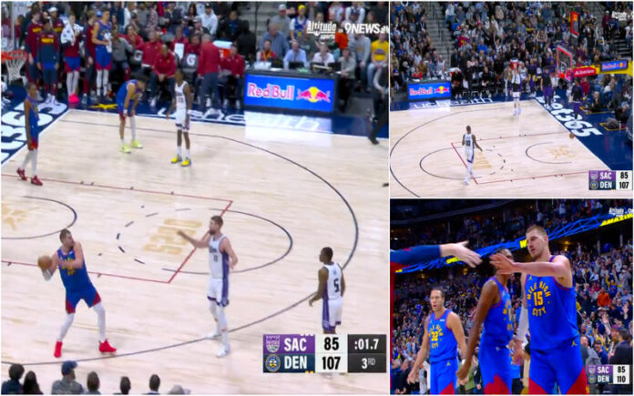 Nikola Jokic encanta com lançamento de campo a campo