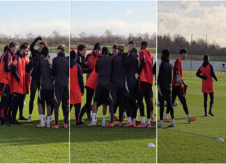 Ruben Amorim leva “calduços” no treino pelos 40 anos