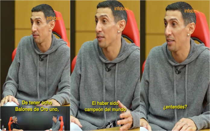 Di María discorda de Ronaldo e escolhe Messi como o melhor de sempre