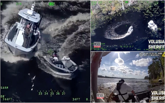 Homem desmaia em barco e é resgatado após navegação descontrolada