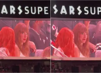 Taylor Swift vaiada na Super Bowl ao surgir nos ecrãs do estádio