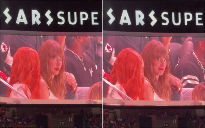 Taylor Swift vaiada na Super Bowl ao surgir nos ecrãs do estádio