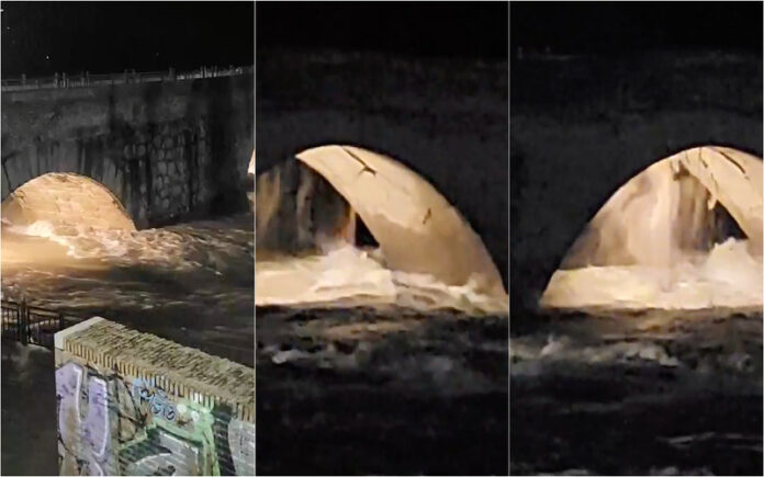 Cheias do Tejo fazem desabar ponte romana em Espanha