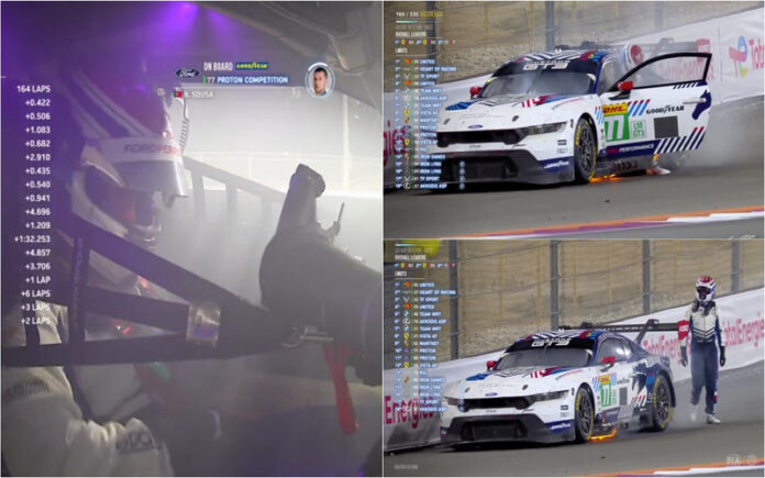 Incêndio obriga Bernardo Sousa a abandonar estreia no Mundial de Resistência