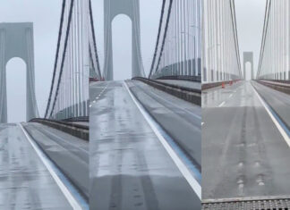 Ponte em Nova Iorque impressiona ao oscilar com ventos fortes