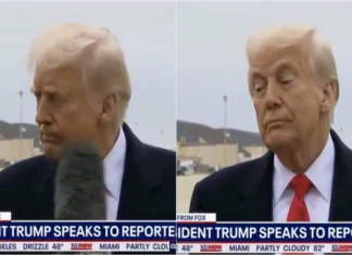 Trump leva microfone na cara e reage com bom humor
