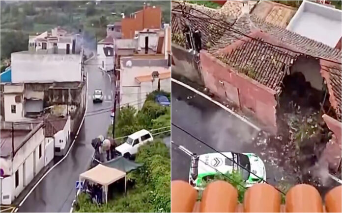 Acidente insólito em rali por pouco não termina em tragédia em Tenerife