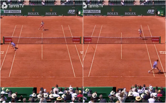 Alcaraz brilha com jogada mágica em Monte Carlo e arranca aplausos de pé