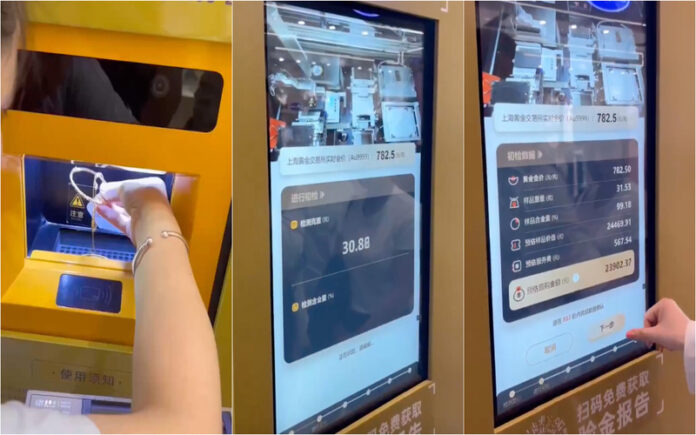 China surpreende com “Multibanco de Ouro” que derrete joias e transfere dinheiro em 30 minutos