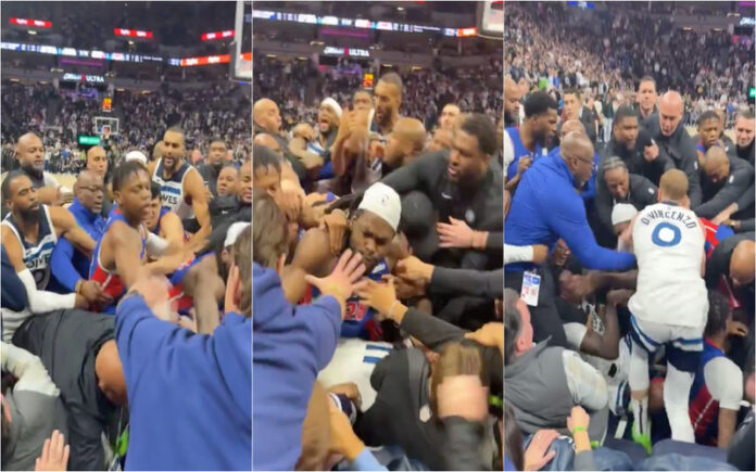 Confronto generalizado na NBA termina com sete expulsões