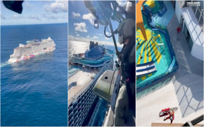 Força Aérea resgata idoso de cruzeiro ao largo dos Açores