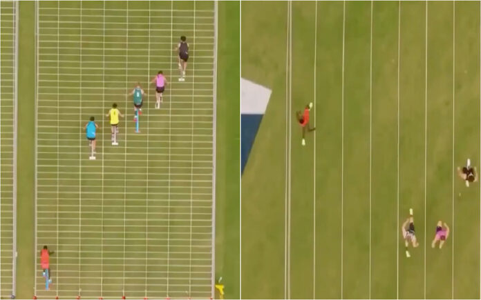 Jovem prodígio australiano vence corrida mesmo a partir 20 metros atrás